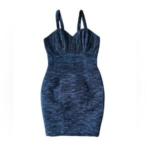 Dana Deatherage Vintage  80's Black Bodycon Mini Dress Party Cocktail Baddie